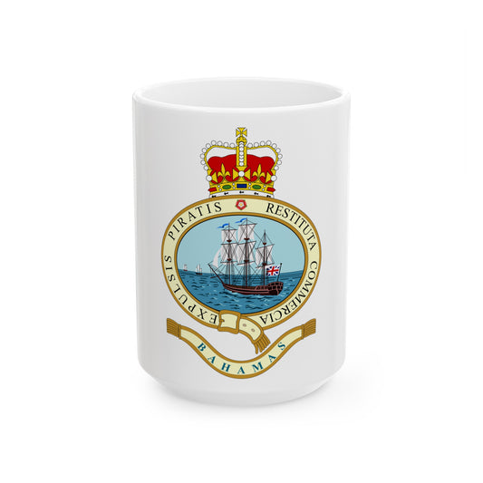 Emblem of the Bahamas (1964-1973) - White Coffee Mug-15oz-The Sticker Space