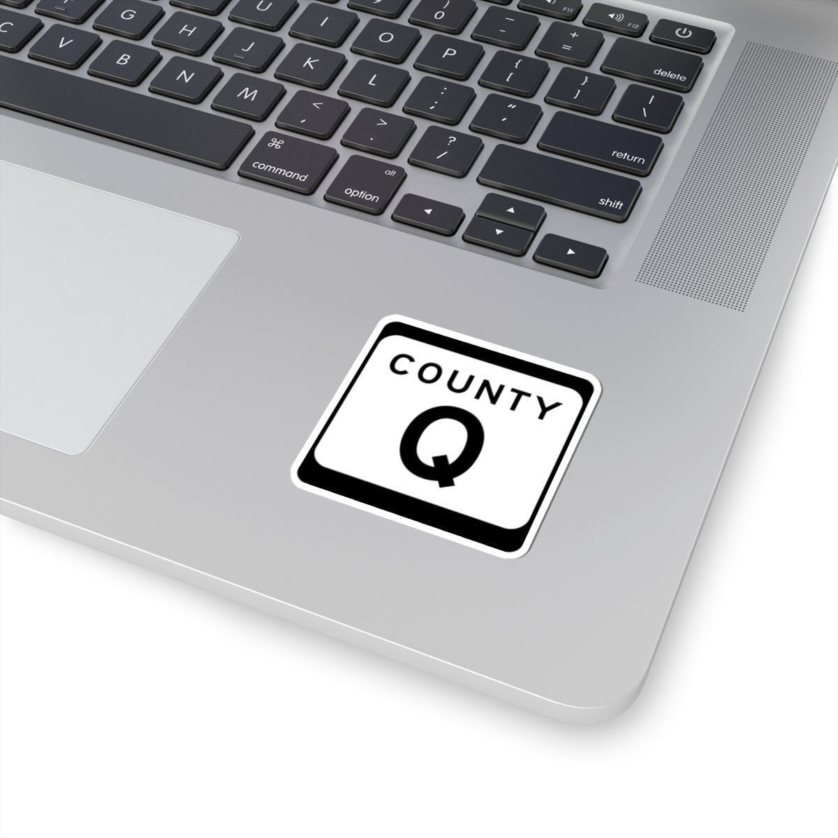 WIS County Q (Wisconsin) (Road Sign) STICKER Vinyl Kiss-Cut Decal