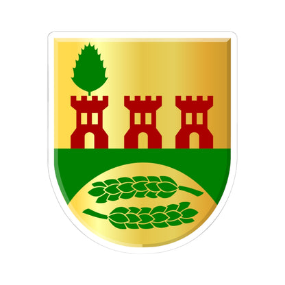 Akkerwoude wapen (Netherlands) (Coat of Arms) STICKER Vinyl Kiss-Cut Decal