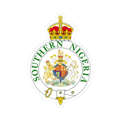 Badge of the Southern Nigeria Protectorate (Niger) (Coat of Arms) STICKER Vinyl Kiss-Cut Decal