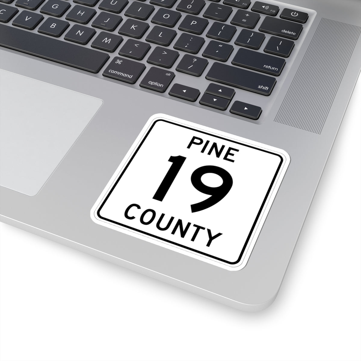 Pine County Route 19 MN (Minnesota) (Road Sign) STICKER Vinyl Kiss-Cut Decal