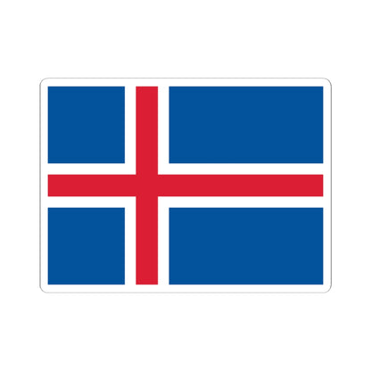 Flag of Iceland (Iceland) STICKER Vinyl Kiss-Cut Decal