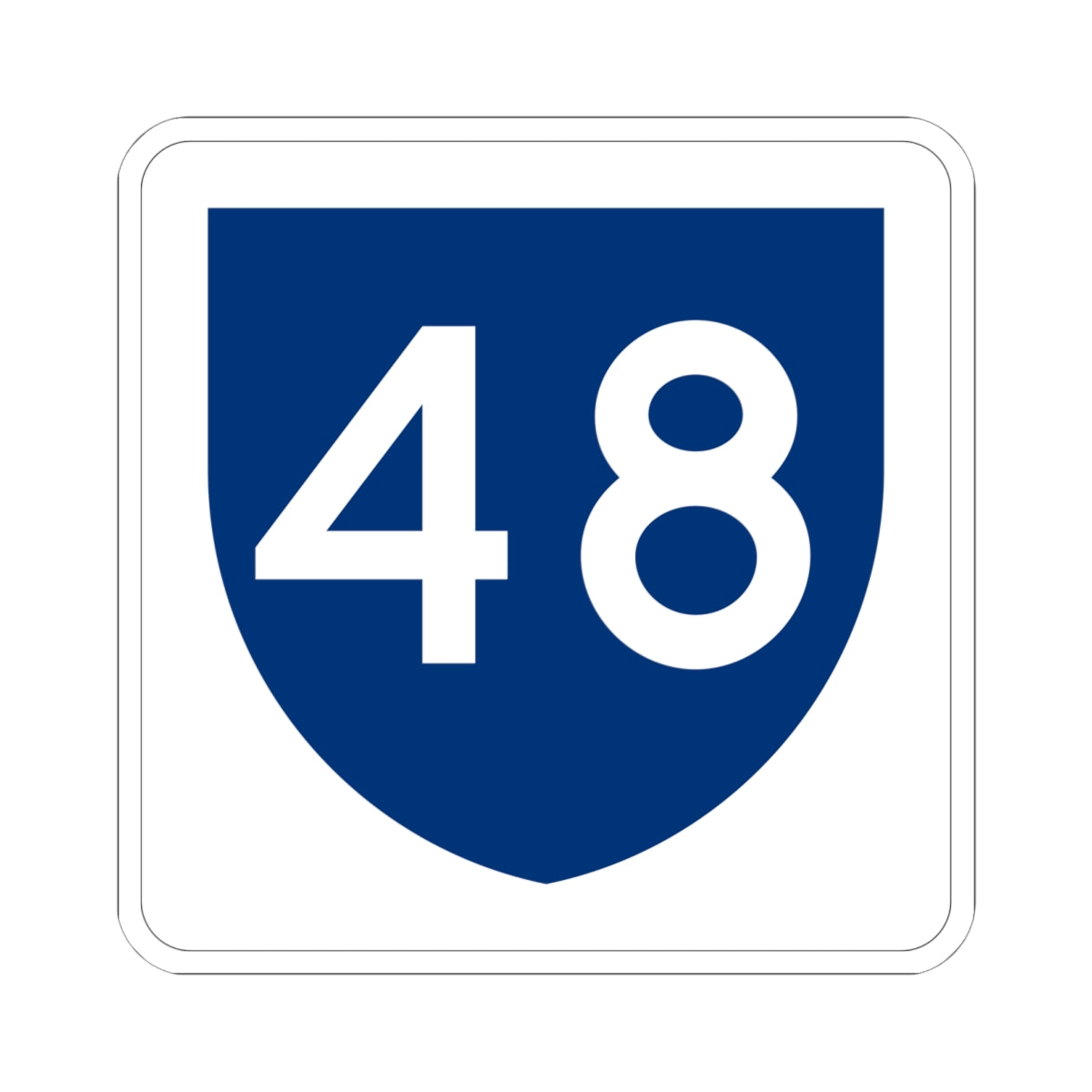 PR primary 48 (Puerto Rico) (Road Sign) STICKER Vinyl Kiss-Cut Decal