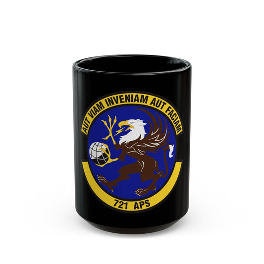 721st Aerial Port Squadron (U.S. Air Force) Black Coffee Mug-15oz-The Sticker Space