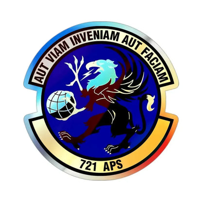 721st Aerial Port Squadron (U.S. Air Force) Holographic STICKER Die-Cut Vinyl Decal 2 Inch Holographic - The Sticker Space