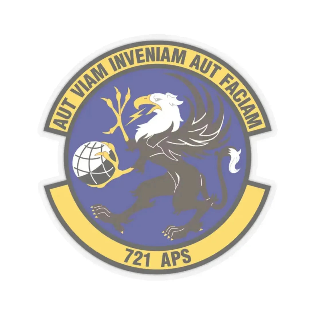 721st Aerial Port Squadron (U.S. Air Force) STICKER Vinyl Kiss-Cut Decal 2 Inch Transparent - The Sticker Space