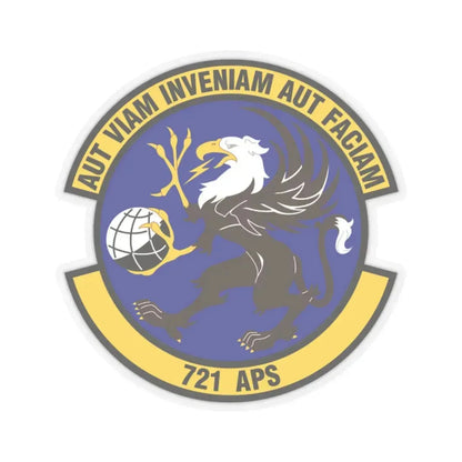 721st Aerial Port Squadron (U.S. Air Force) STICKER Vinyl Kiss-Cut Decal 2 Inch Transparent - The Sticker Space