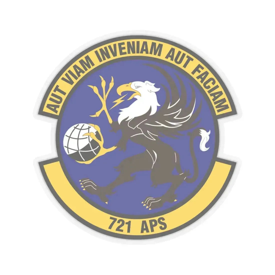 721st Aerial Port Squadron (U.S. Air Force) STICKER Vinyl Kiss-Cut Decal 4 Inch Transparent - The Sticker Space
