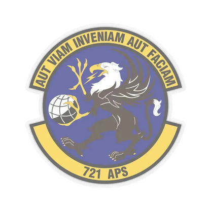 721st Aerial Port Squadron (U.S. Air Force) STICKER Vinyl Kiss-Cut Decal 4 Inch Transparent - The Sticker Space