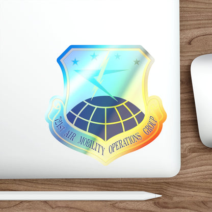 721st Air Mobility Operations Group (U.S. Air Force) Holographic STICKER Die-Cut Vinyl Decal-The Sticker Space