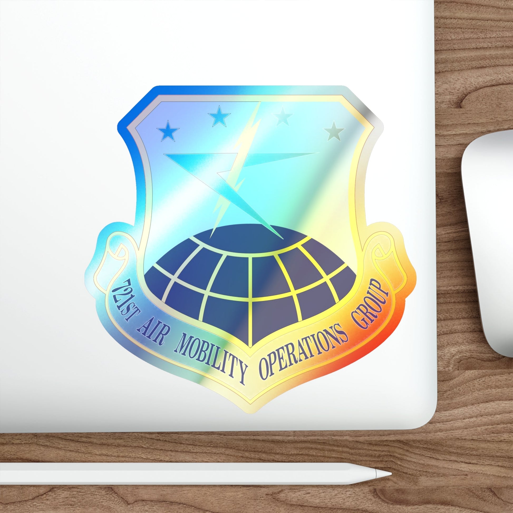 721st Air Mobility Operations Group (U.S. Air Force) Holographic STICKER Die-Cut Vinyl Decal-The Sticker Space