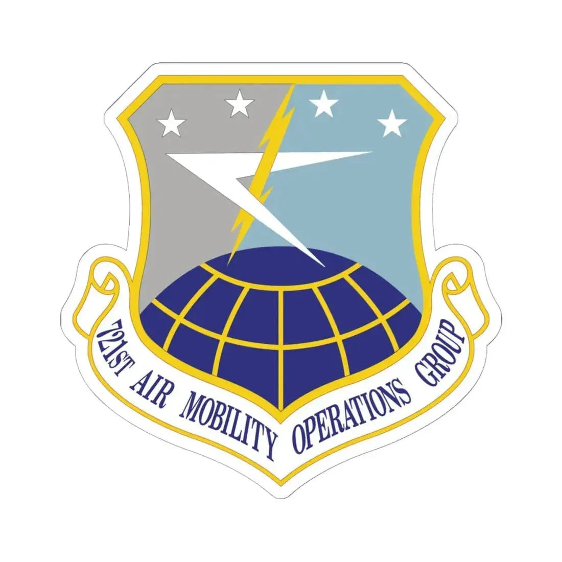 721st Air Mobility Operations Group (U.S. Air Force) STICKER Vinyl Kiss-Cut Decal 6 Inch White - The Sticker Space