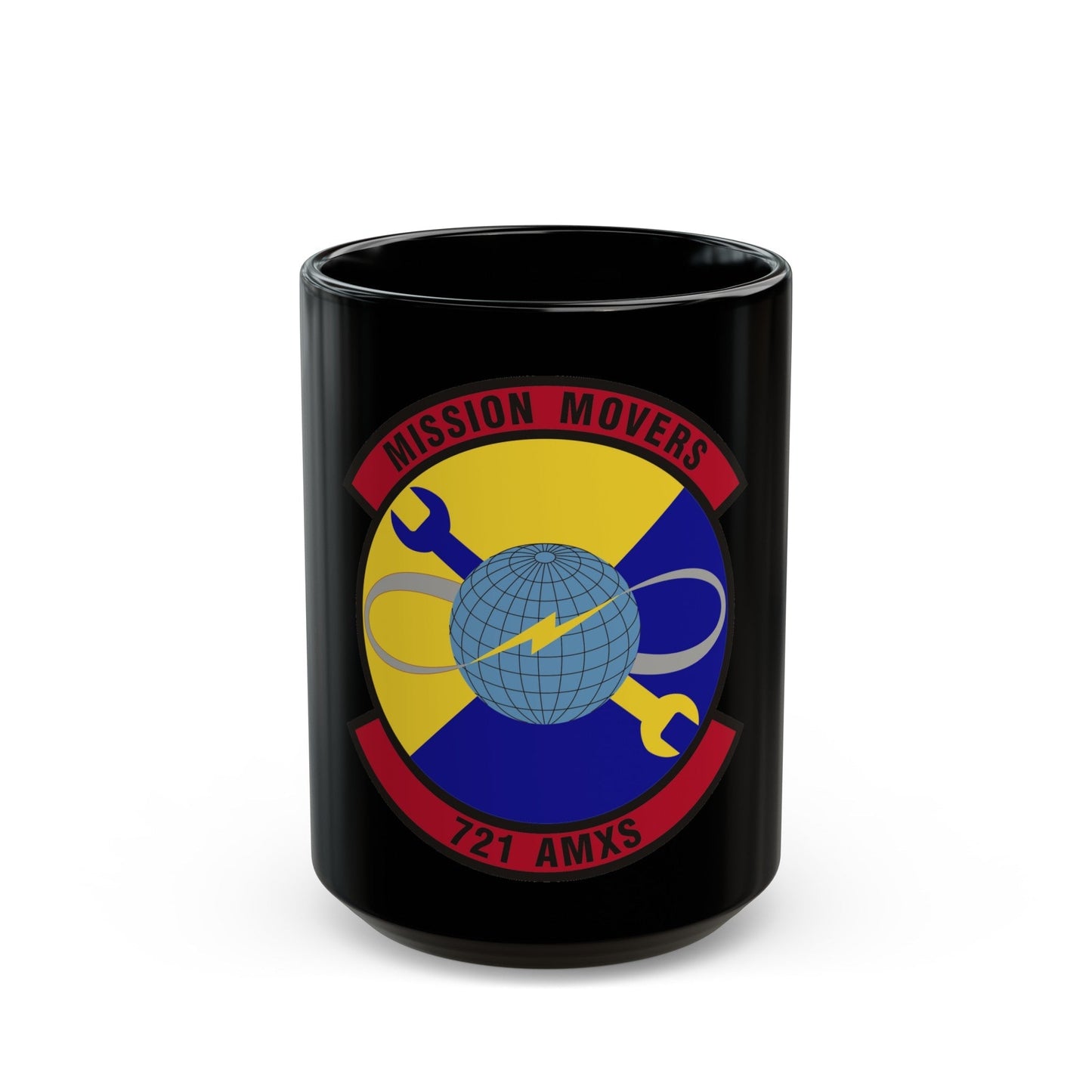 721st Aircraft Maintenance Squadron (U.S. Air Force) Black Coffee Mug-15oz-The Sticker Space