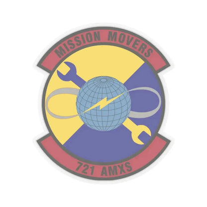 721st Aircraft Maintenance Squadron (U.S. Air Force) STICKER Vinyl Kiss-Cut Decal 2 Inch Transparent - The Sticker Space