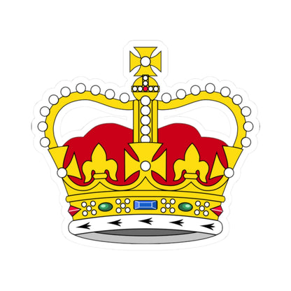 St Edwards Crown plain 3D (United Kingdom) (Military Rank) STICKER Vinyl Kiss-Cut Decal