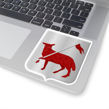 Achttienhoven wapen (Netherlands) (Coat of Arms) STICKER Vinyl Kiss-Cut Decal