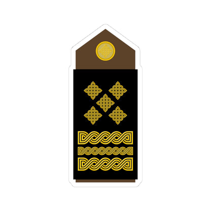 Army HRV OF 10 (Croatia) (Military Rank) STICKER Vinyl Kiss-Cut Decal