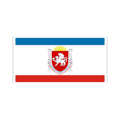 Flag of Crimea Coat of Arms (Russia) STICKER Vinyl Kiss-Cut Decal