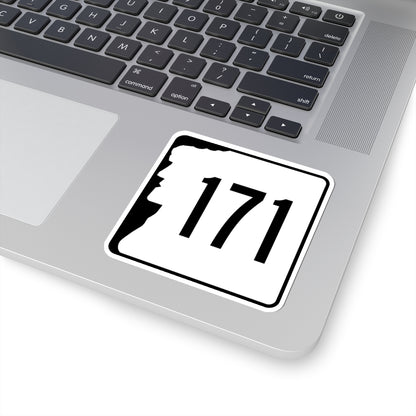 NH Route 171 (New Hampshire) (Road Sign) STICKER Vinyl Kiss-Cut Decal