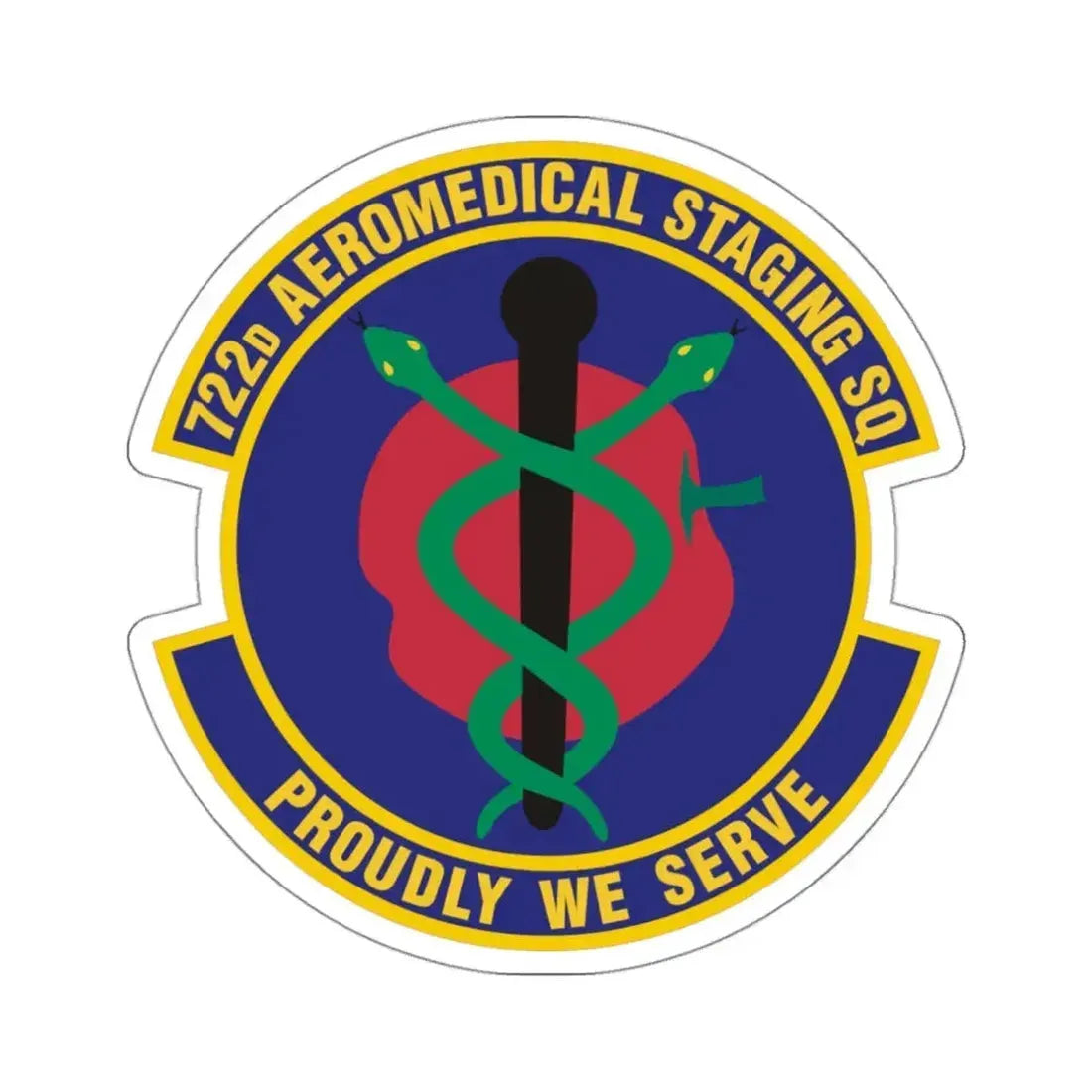 722d Aeromedical Staging Squadron (U.S. Air Force) STICKER Vinyl Die-Cut Decal - The Sticker Space