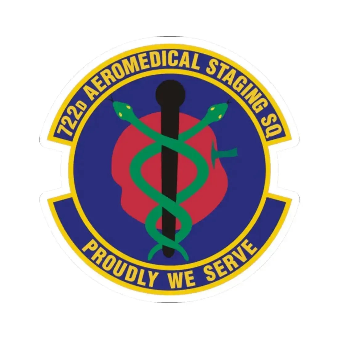 722d Aeromedical Staging Squadron (U.S. Air Force) STICKER Vinyl Kiss-Cut Decal - The Sticker Space
