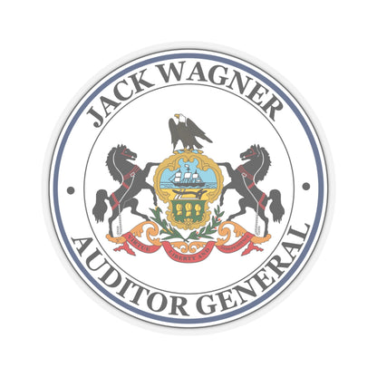 Seal of the Auditor General of Pennsylvania Jack Wagner - STICKER Vinyl Kiss-Cut Decal