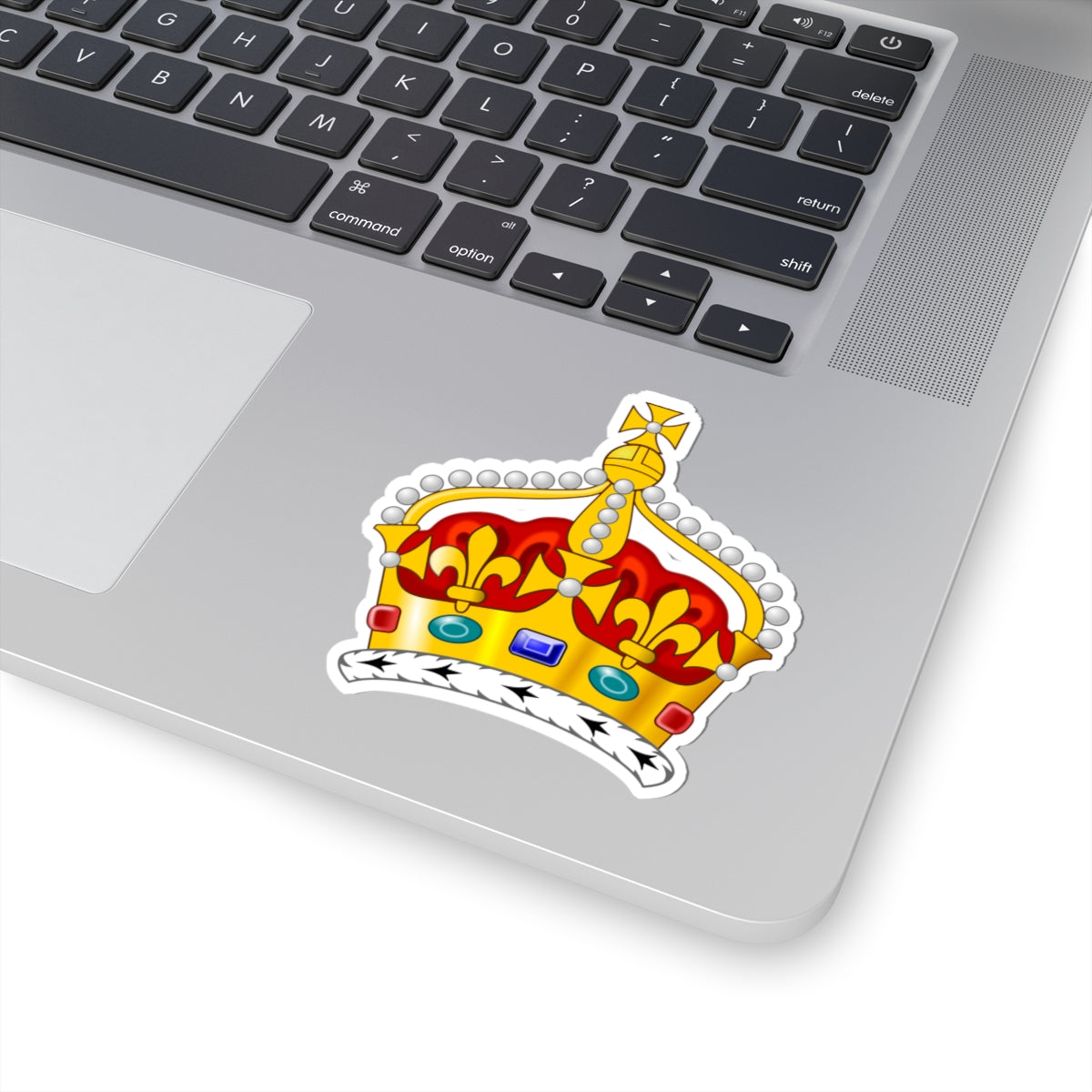 2022 pattern Queen Consorts Crown United Kingdom 2D (United Kingdom) (Coat of Arms) STICKER Vinyl Kiss-Cut Decal