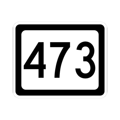 WV-473 (Virginia) (Road Sign) STICKER Vinyl Kiss-Cut Decal