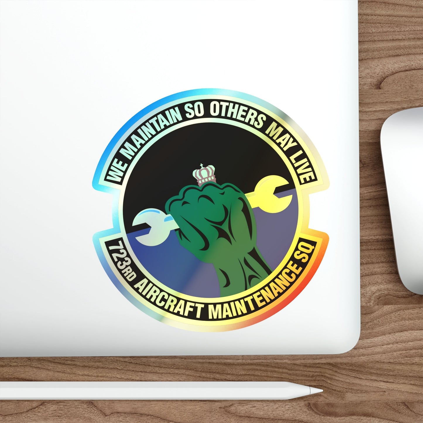 723d Aircraft Maintenance Squadron (U.S. Air Force) Holographic STICKER Die-Cut Vinyl Decal-The Sticker Space