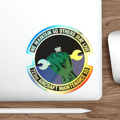 723d Aircraft Maintenance Squadron (U.S. Air Force) Holographic STICKER Die-Cut Vinyl Decal-The Sticker Space