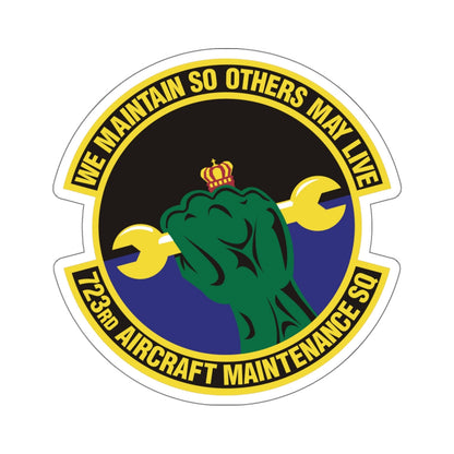 723d Aircraft Maintenance Squadron (U.S. Air Force) STICKER Vinyl Die-Cut Decal-White-The Sticker Space