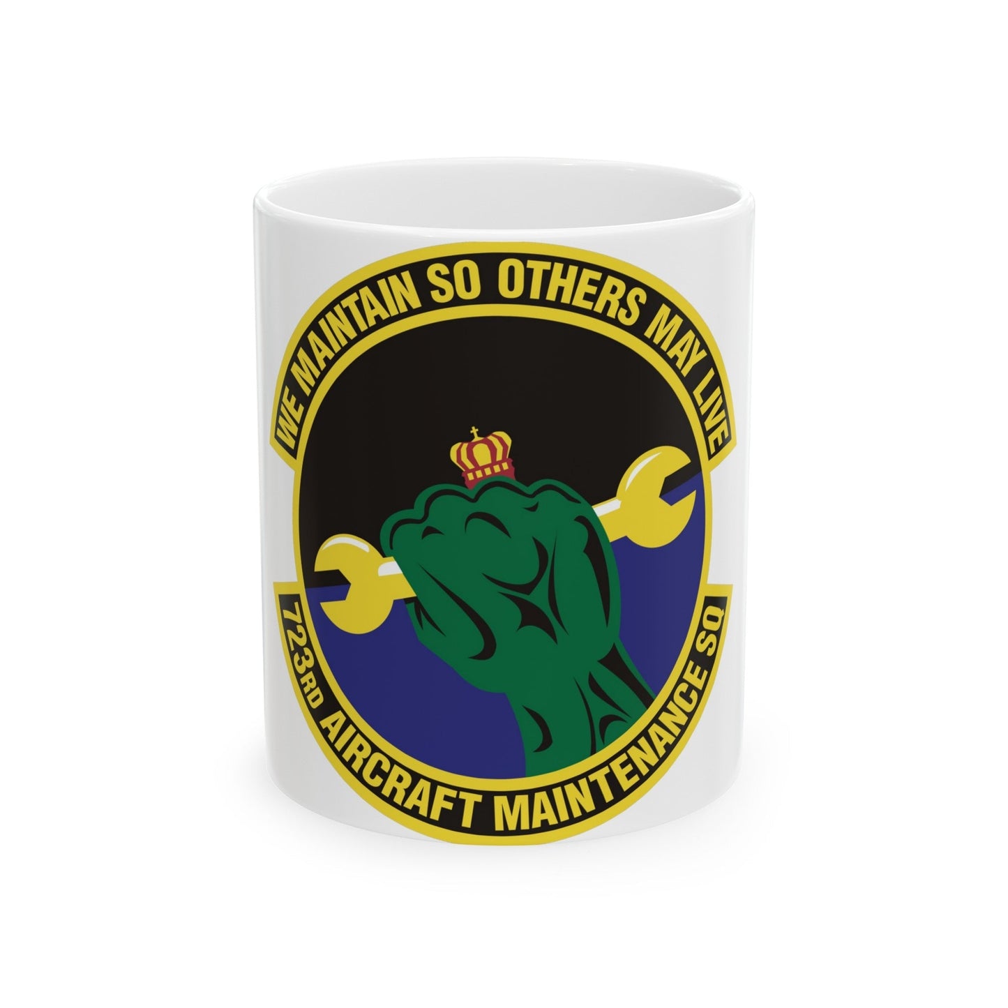 723d Aircraft Maintenance Squadron (U.S. Air Force) White Coffee Mug-11oz-The Sticker Space