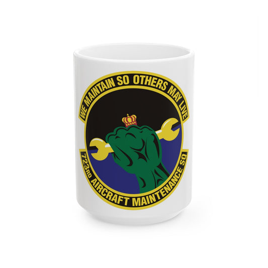 723d Aircraft Maintenance Squadron (U.S. Air Force) White Coffee Mug-15oz-The Sticker Space