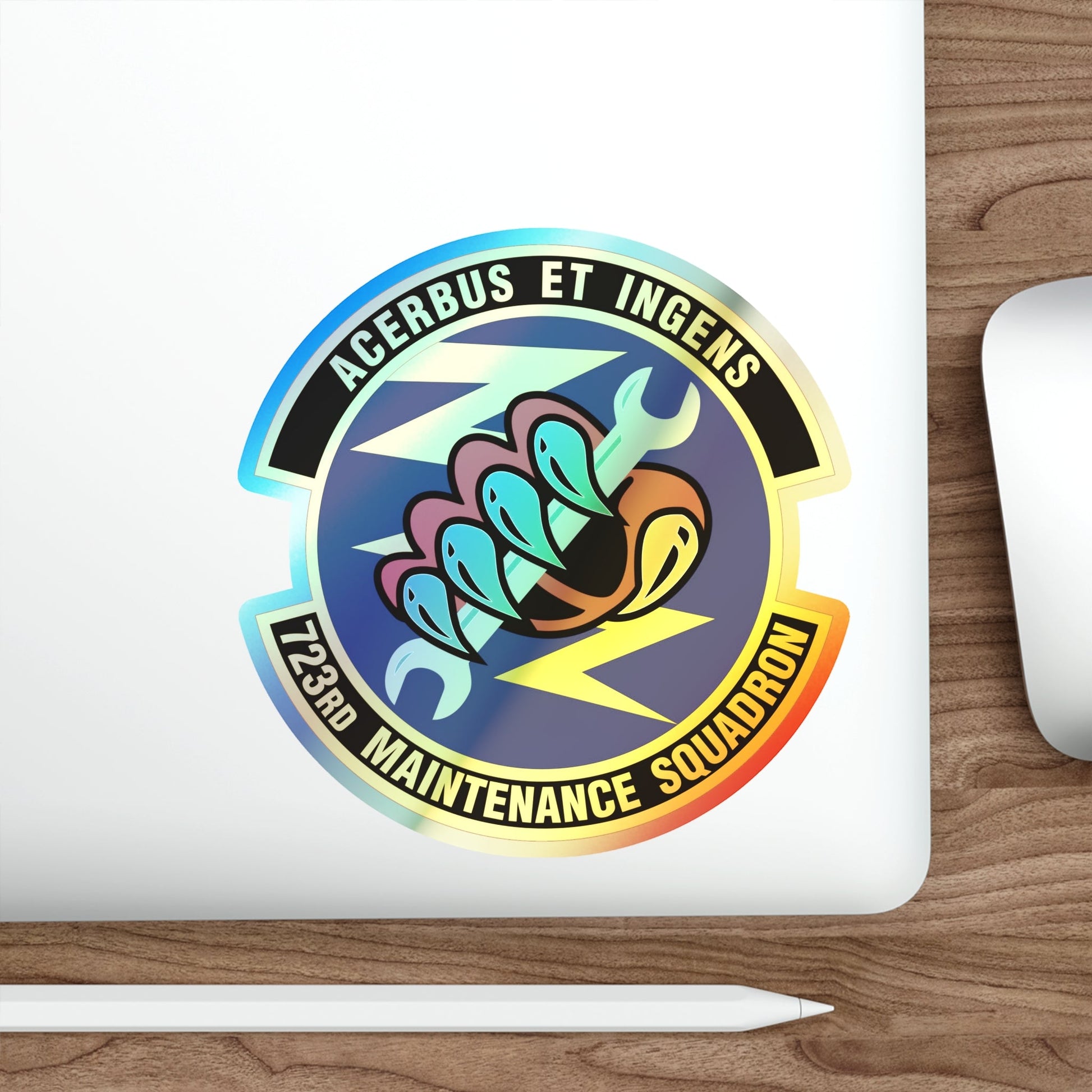 723d Maintenance Squadron (U.S. Air Force) Holographic STICKER Die-Cut Vinyl Decal-The Sticker Space