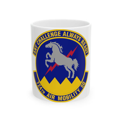 724 Air Mobility Sq AMC (U.S. Air Force) White Coffee Mug-11oz-The Sticker Space