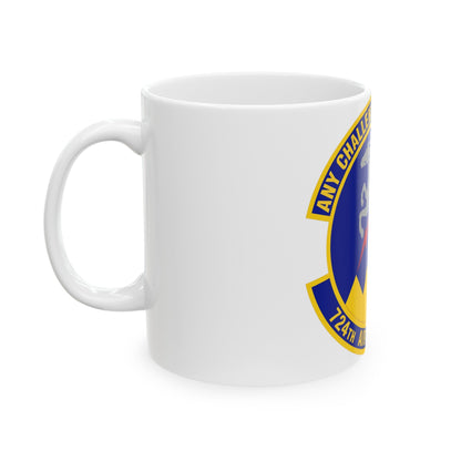 724 Air Mobility Sq AMC (U.S. Air Force) White Coffee Mug-The Sticker Space