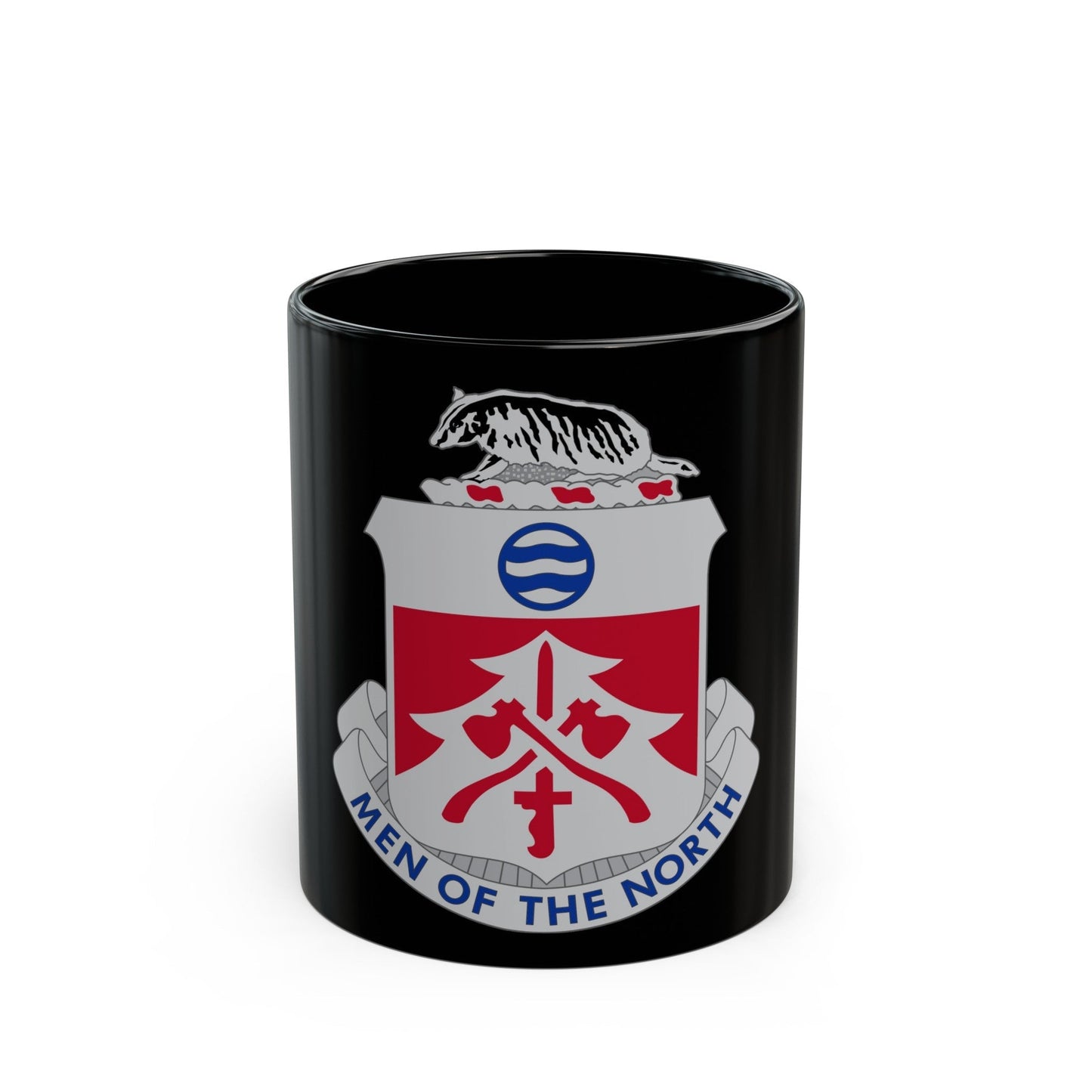 724 Engineer Battalion (U.S. Army) Black Coffee Mug-11oz-The Sticker Space