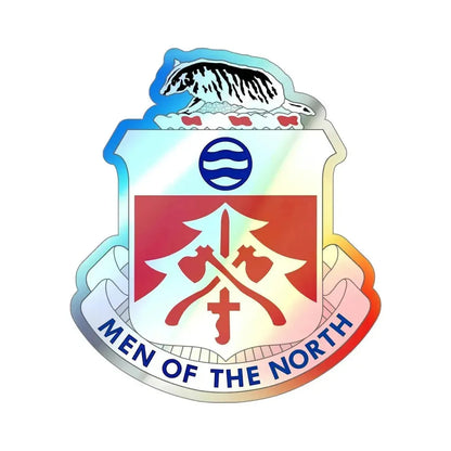 724 Engineer Battalion (U.S. Army) Holographic STICKER Die-Cut Vinyl Decal - The Sticker Space