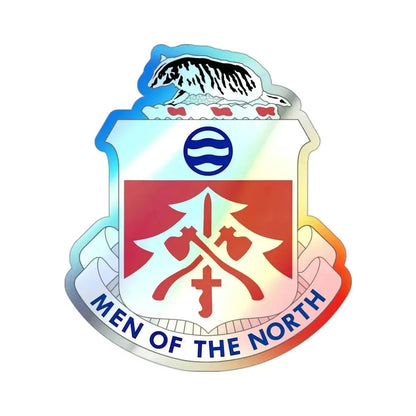 724 Engineer Battalion (U.S. Army) Holographic STICKER Die-Cut Vinyl Decal - The Sticker Space