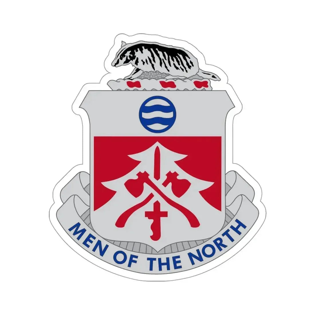 724 Engineer Battalion (U.S. Army) STICKER Vinyl Die-Cut Decal 4 Inch - The Sticker Space