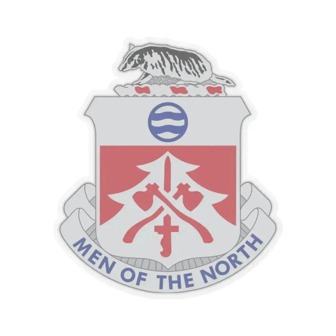 724 Engineer Battalion (U.S. Army) STICKER Vinyl Kiss-Cut Decal 2 Inch Transparent - The Sticker Space