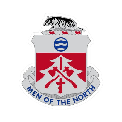 724 Engineer Battalion (U.S. Army) STICKER Vinyl Kiss-Cut Decal 2 Inch White - The Sticker Space