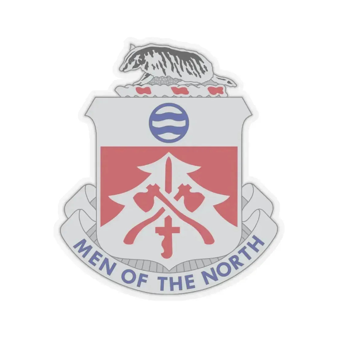 724 Engineer Battalion (U.S. Army) STICKER Vinyl Kiss-Cut Decal 3 Inch Transparent - The Sticker Space