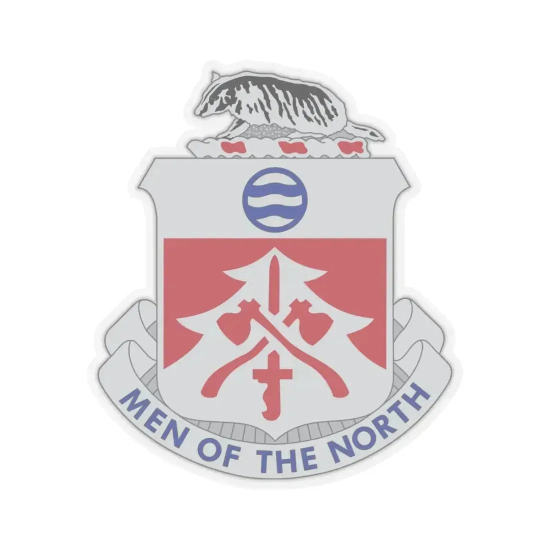 724 Engineer Battalion (U.S. Army) STICKER Vinyl Kiss-Cut Decal 4 Inch Transparent - The Sticker Space