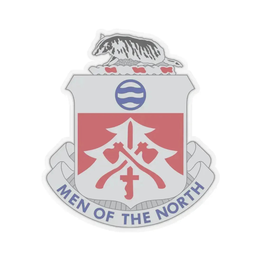 724 Engineer Battalion (U.S. Army) STICKER Vinyl Kiss-Cut Decal 6 Inch Transparent - The Sticker Space