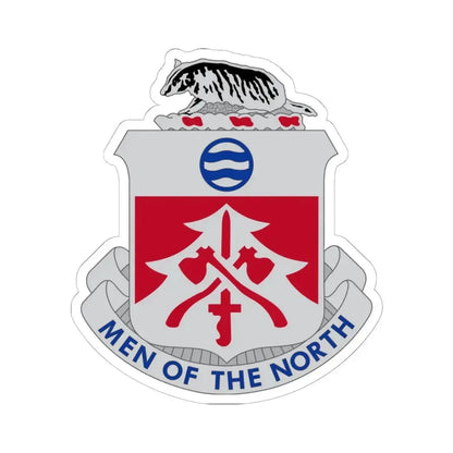 724 Engineer Battalion (U.S. Army) STICKER Vinyl Kiss-Cut Decal 6 Inch White - The Sticker Space