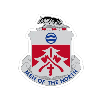 724 Engineer Battalion (U.S. Army) Transparent STICKER Die-Cut Vinyl Decal 2 Inch - The Sticker Space