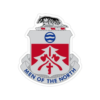 724 Engineer Battalion (U.S. Army) Transparent STICKER Die-Cut Vinyl Decal 5 Inch - The Sticker Space