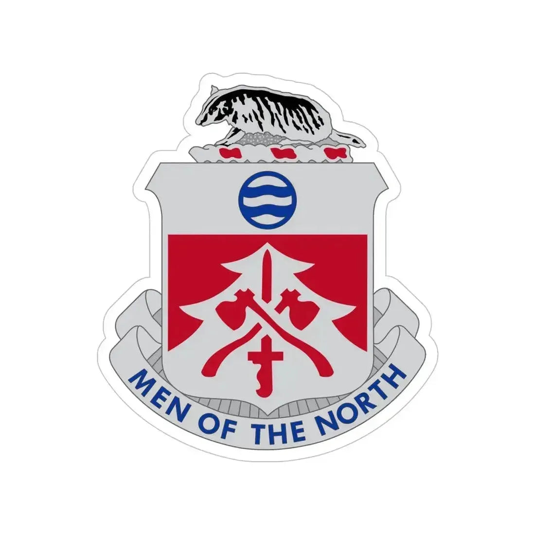 724 Engineer Battalion (U.S. Army) Transparent STICKER Die-Cut Vinyl Decal 6 Inch - The Sticker Space