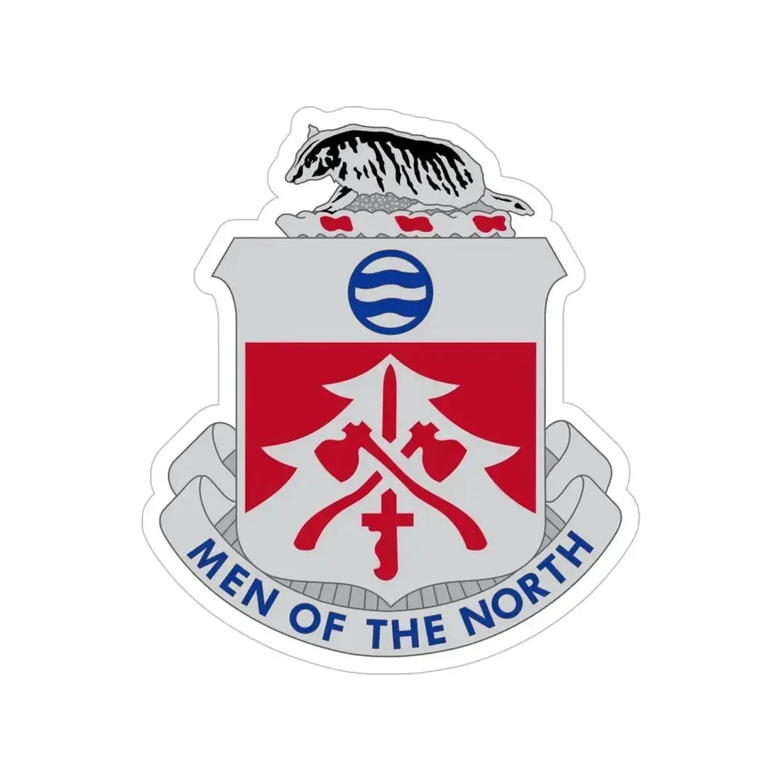 724 Engineer Battalion (U.S. Army) Transparent STICKER Die-Cut Vinyl Decal 6 Inch - The Sticker Space